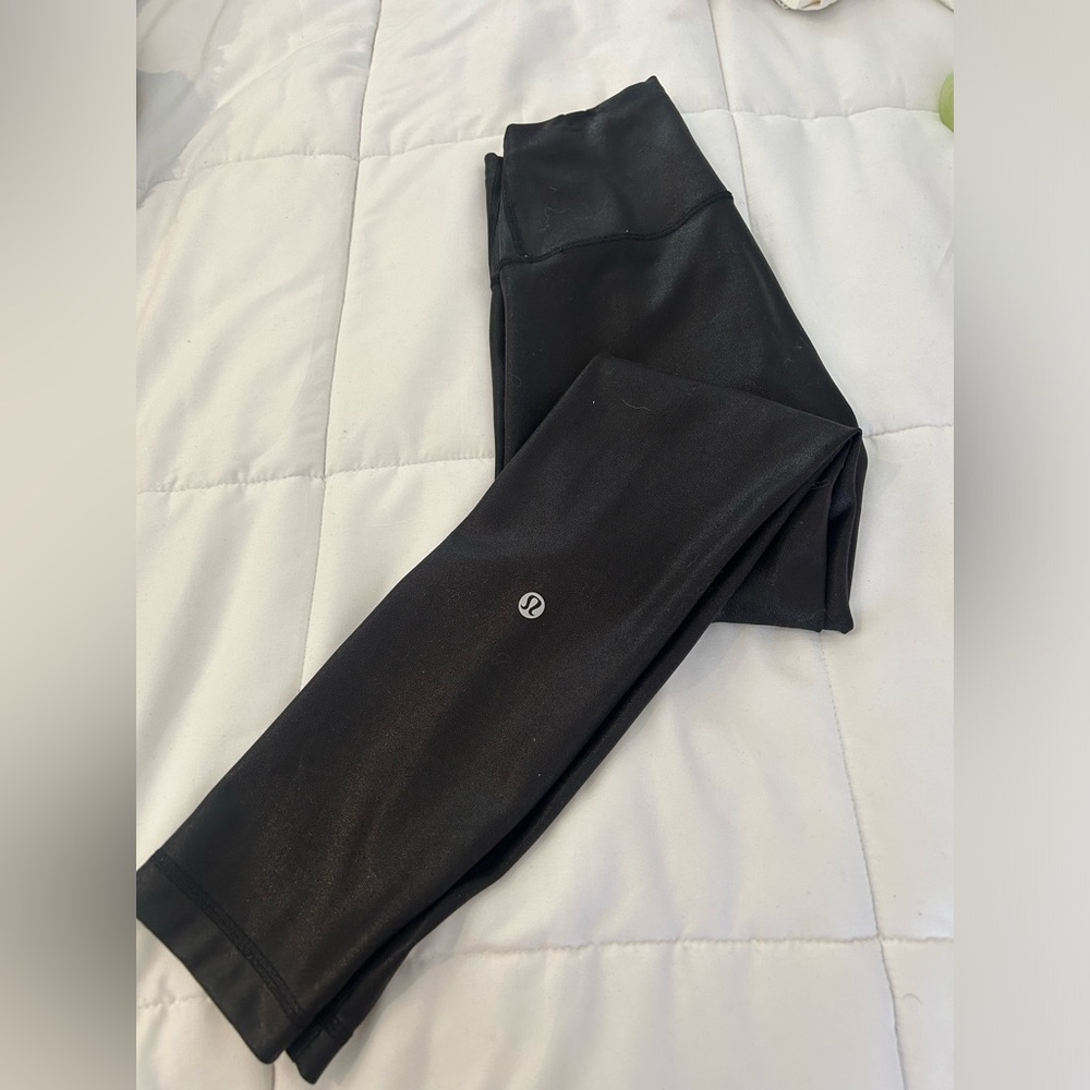 Lululemon faux leather leggings